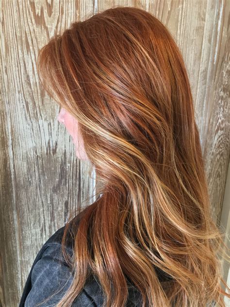 red hair and blonde highlights|natural red hair with highlights.